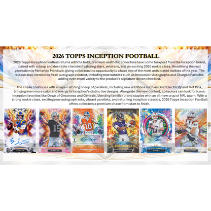 Topps Inception Hobby Box NFL 2026 (Football)