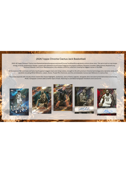 Topps NBA Cactus Jack Chrome 2025/2026 - Hobby Box
