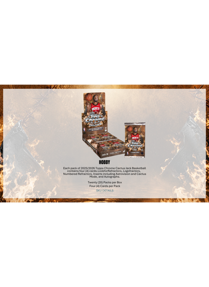 Topps NBA Cactus Jack Chrome 2025/2026 - Hobby Box