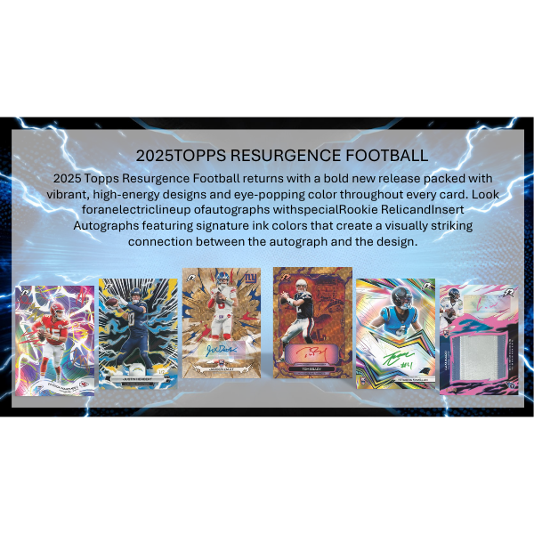 Topps Resurgence Football NFL Hobby Box 2025 Value Box
