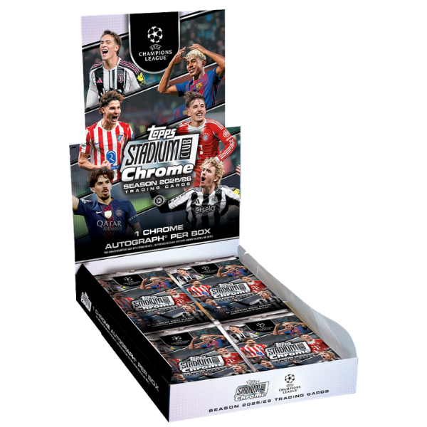 Topps Stadium Club Chrome UCL Soccer Hobby Box (Fussball) 2025/2026