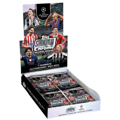Topps Stadium Club Chrome UCL Soccer Hobby Box (Fussball) 2025/2026