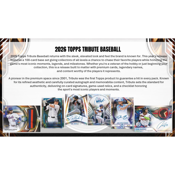 Topps Tribute Baseball MLB Hobby Box 2026
