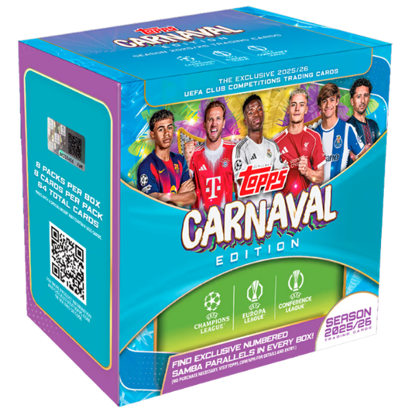 Topps UEFA Club Competitions Carnaval Hobby Box 2025/2026 (Fussball)