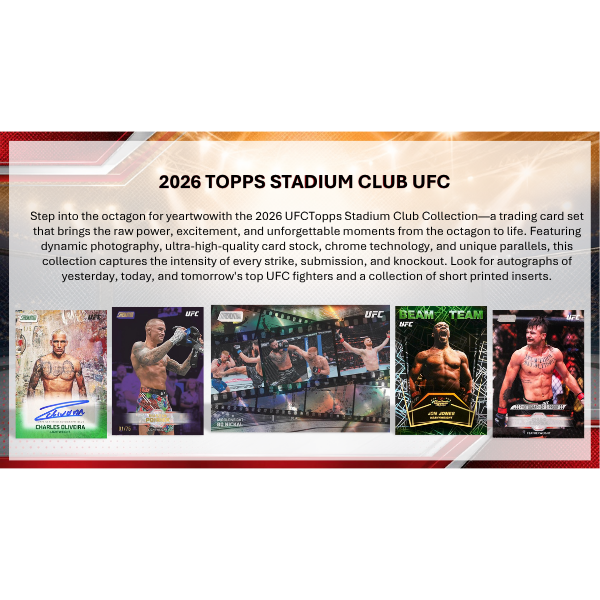 Topps UFC Stadium Club Chrome Hobby Box 2026