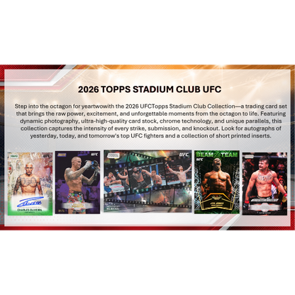 Topps UFC Stadium Club Chrome Hobby Box 2026