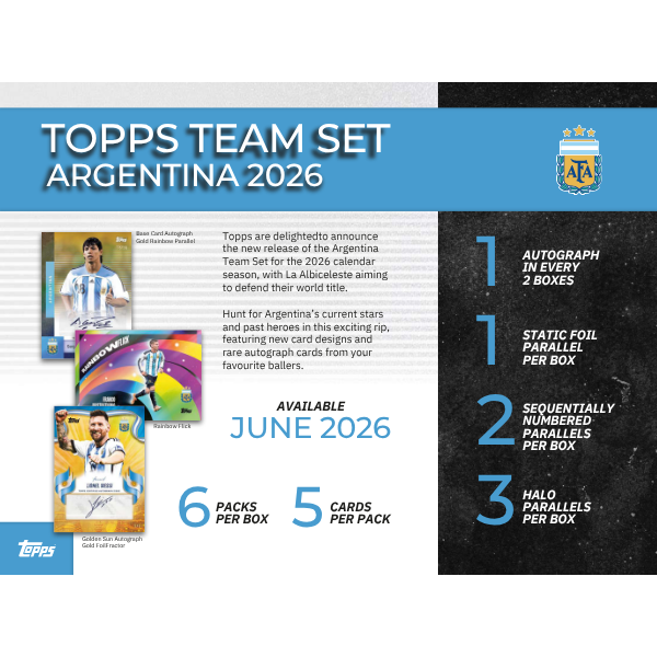 Topps Argentina Team Set 2025/2026 (Fussball)