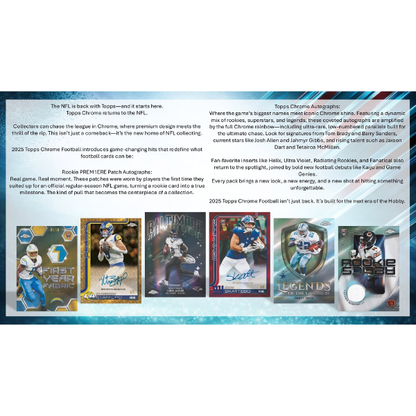 Topps Chrome NFL Hobby Box 2025 (Football)