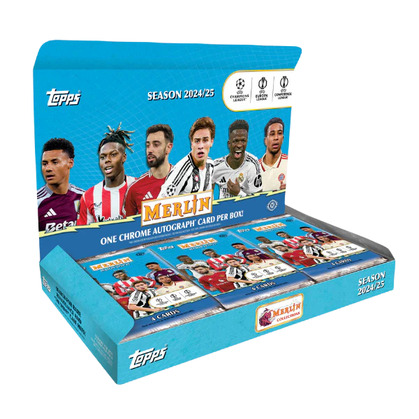 Topps Merlin Chrome UCC Soccer Hobby Box 2024/2025 (Fussball)