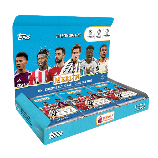 Topps Merlin Chrome UCC Soccer Hobby Box 2024/2025 (Fussball)