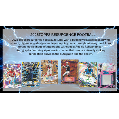 Topps Resurgence Football NFL Hobby Box 2025 Mega Box
