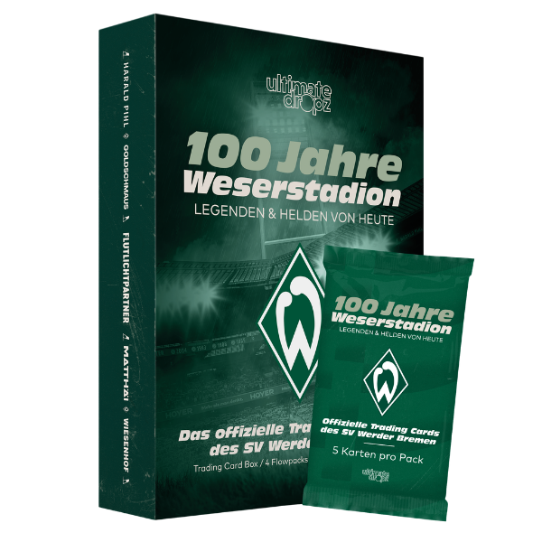 Ultimate Dropz SV Werder Bremen – 100 Jahre Weserstadion Trading Card Box (Fussball)